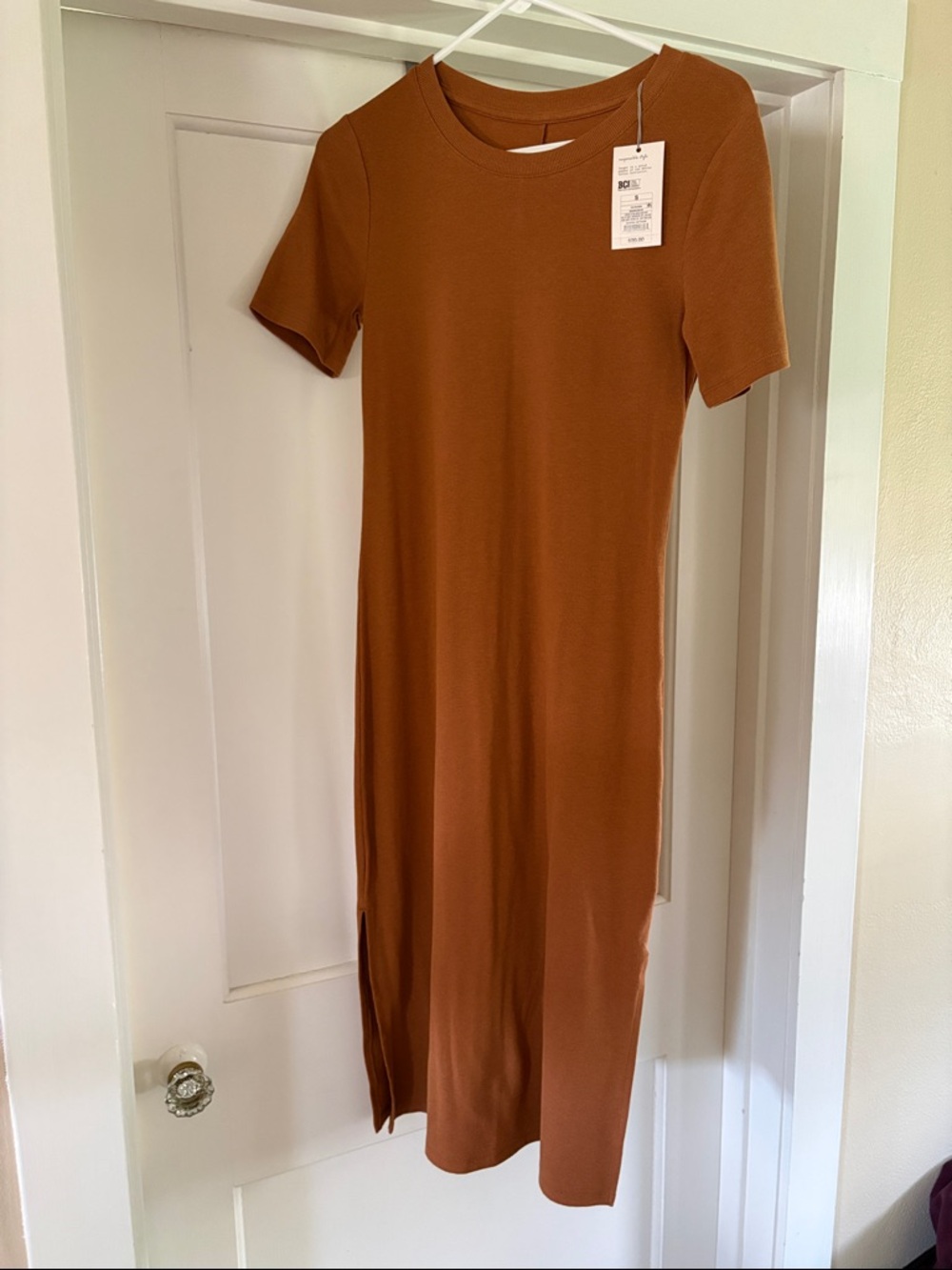 a new day Rust Short-Sleeve Maxi Dress